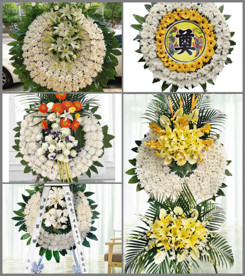 山西朔州右玉县牛心堡乡黄土坡村花圈速递